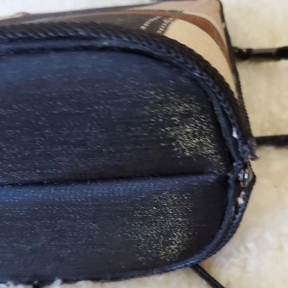 Moo Roo Black and Tan Mini Bag with Patchwork Design and Structured Shape - Picture 9 of 15